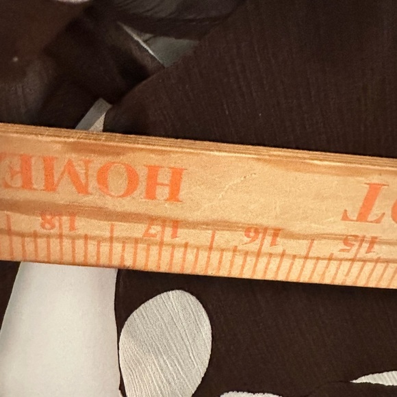 VINTAGE Y2K 90's MSK chocolate Brown polka dot  flutter sleeve poly midi dress - Picture 8 of 11